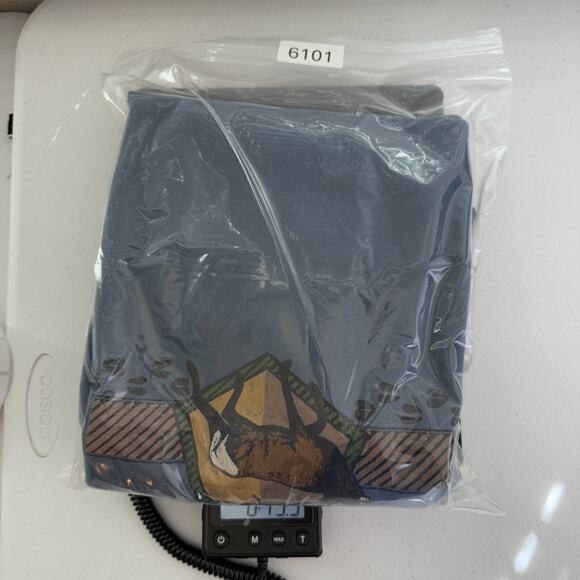 Vintage Pagosa Springs Colroado Sweatshirt Men's Medium Blue Nature Wildlife 90s - Picture 7 of 7